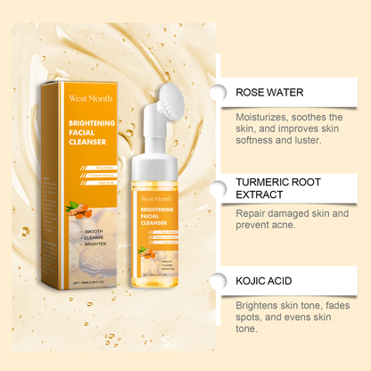 West Month Turmeric Cleanser Gently Cleanses Facial Skin, Moisturizes And Beauty Skin Refreshing, Clean And Not Tight