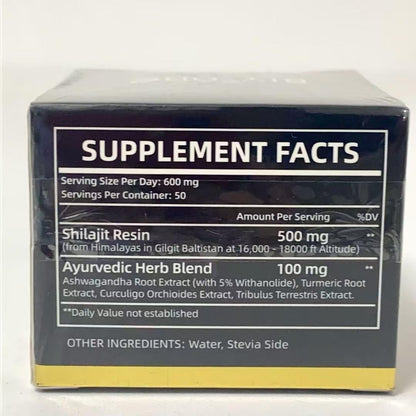 Pure Himalayan Shilajit Gummies with Ashwagandha Gokshura Herbal Energy & Vitality Supplement No Added Sugar | 60 Gummies