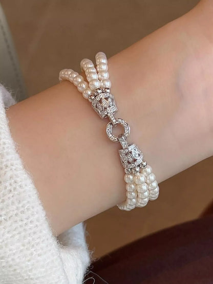 Three Layers Pearl Bracelet
