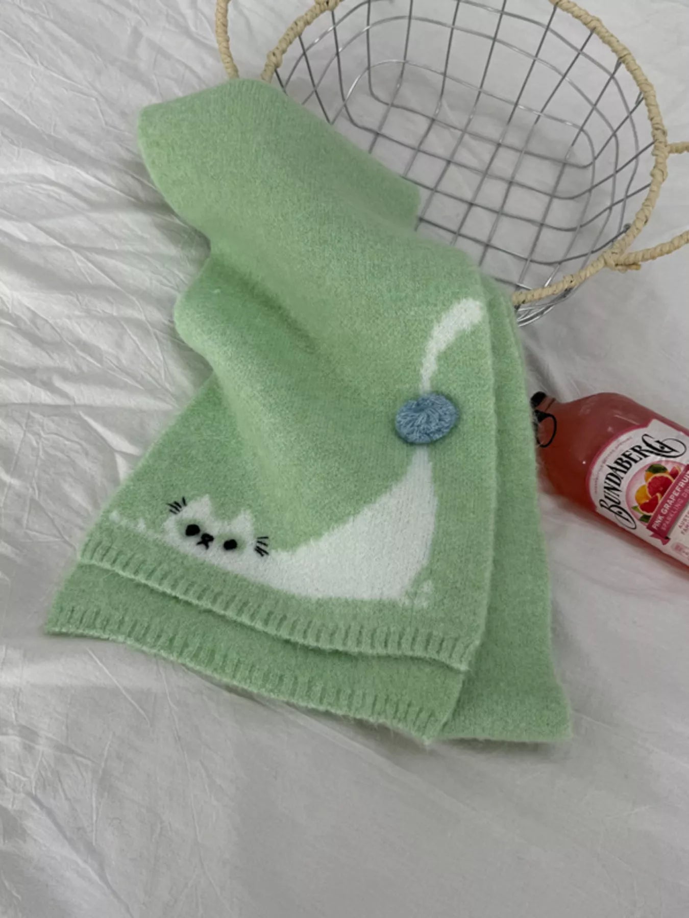 Cute Cat Knitted Scarf