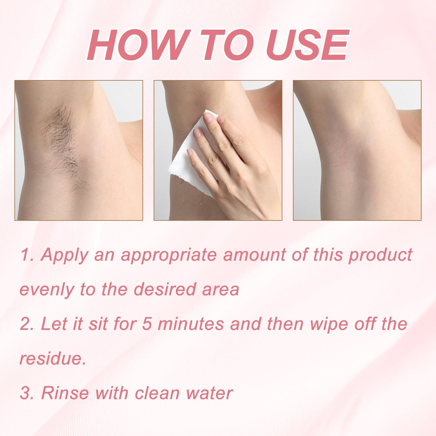 EELHOE Hair Removal Cream, Gentle Depilatory Facial Lip Body Smooth And Delicate Moisturizing Refreshing Depilatory Cream