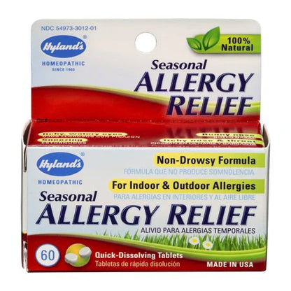 Hyland's Seasonal Allergy Relief, 60 Tablets