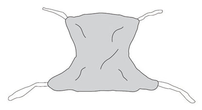 Full Body Mesh Patient Sling - Large 58 x 45 - High Back Support - 450 lb Capacity