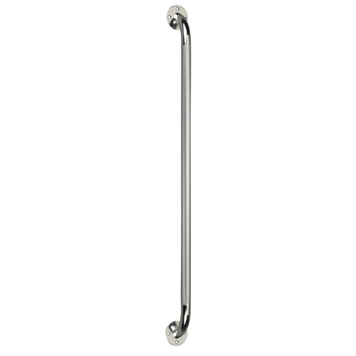 Knurled Chrome Grab Bar 16 Inch - No Slip Grip, 250 lb Capacity