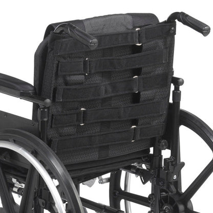 Adjustable Tension Wheelchair Back Cushion - Fits 16-21" Wide Wheelchairs
