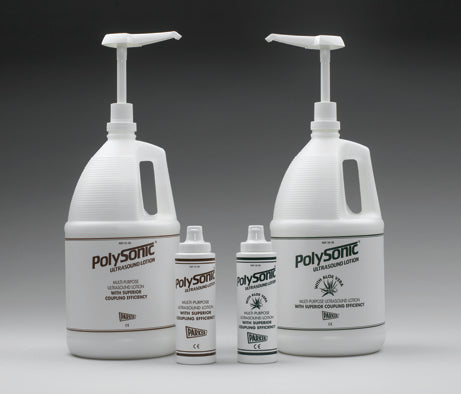 Polysonic Ultrasound Lotion with Aloe Vera - 1 Gallon - Superior Coupling & Moisturizing Formula
