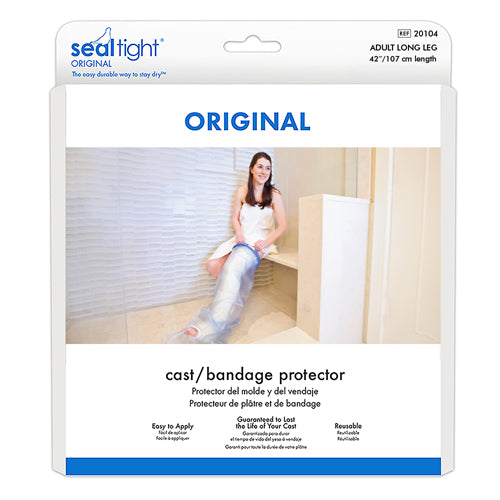 SEAL-TIGHT Original Long Leg Cast Cover - 42" Adult Waterproof Bandage Protector