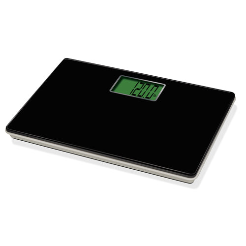 Talking Bathroom Scale - 330 lb Capacity, Voice Announce, Tempered Glass