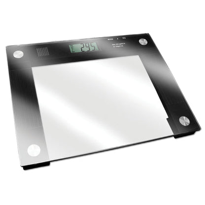 Talking Bathroom Scale with Extra Wide Platform & 550 lb Capacity