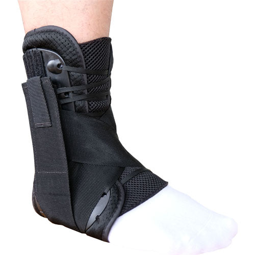 AO Stabilizer Ankle Brace - Small - Figure 8 Strapping, Speed Lacing, Breathable - Fits Men 6-7, Women 7-8