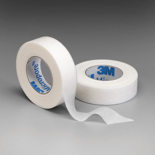 Micropore Surgical Tape - 1 in x 10 Yards, White, Hypoallergenic - 12/Box