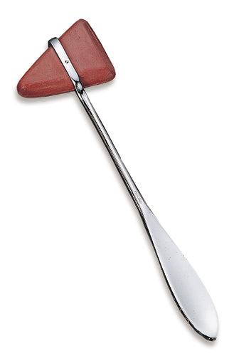 Taylor Percussion Reflex Hammer - Chrome Handle, Triangular Rubber Head - Physical Therapy Nerve Evaluator