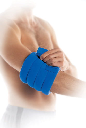 Large Joint Wraps for Hot or Cold Therapy - Reusable, Flexible Support - 17" L x 6.5" W - 2 Pack