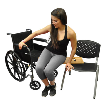 Slide On Over Transfer Board - 8 x 30 Hardwood Patient Mobility Aid