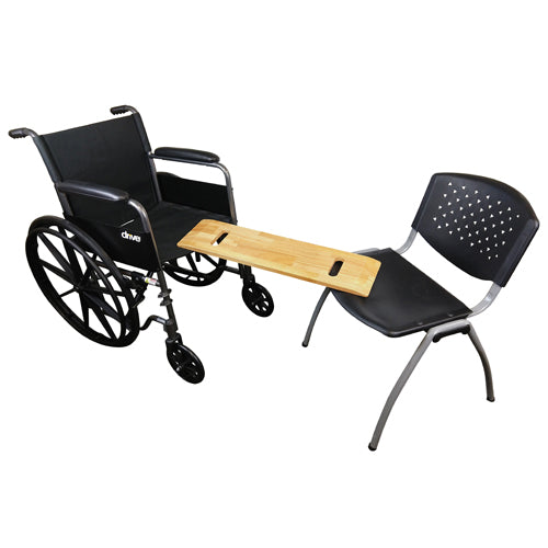 Slide On Over Transfer Board - 8 x 30 Hardwood Patient Mobility Aid