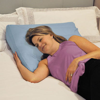 Inflatable Bed Wedge Pillow with Cover & Pump - 8 Inch Portable Acid Reflux Relief