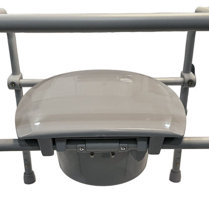 Blue Jay Folding Steel Commode with Elongated Seat, 350 lbs Capacity