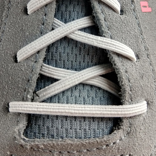 Fit To Be Tied Elas-White Elastic Shoe Laces - 24 pr - Slip-On Dressing Aid