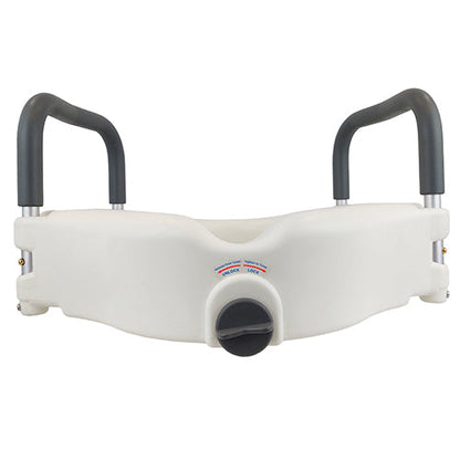 Bathroom Perfect 5" Raised Toilet Seat with Locking Mechanism & Padded Arms - Case of 2