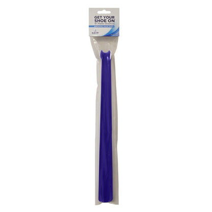 Blue Jay Brand 18 Inch Plastic Shoehorn - Light Blue, Long Handled Dressing Aid
