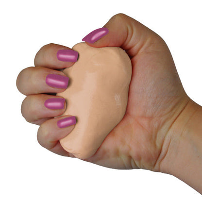 Squeeze 4 Strength 2oz Medium-Soft Hand Therapy Putty - Dark Beige, Strengthen Hands & Fingers