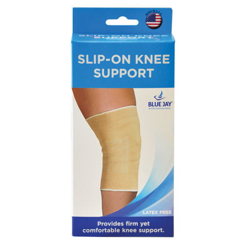 Blue Jay Beige Knee Support Slip-On - Large (17.5 - 20") - Comfortable Orthopedic Brace