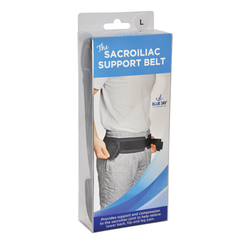 Blue Jay Sacroiliac SI Joint Support Belt - Black, Small (30-34 Inches)