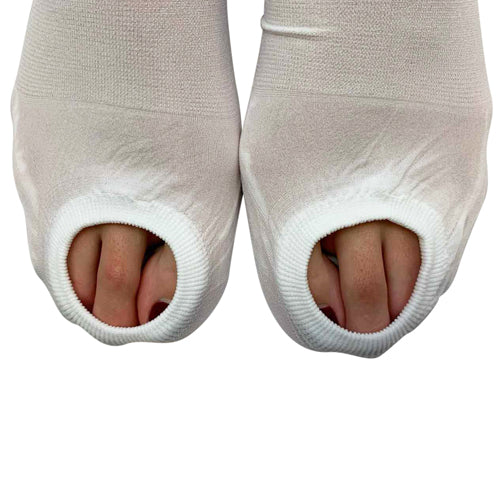 Anti-Embolism Stockings Sm/Lg, 15-20 mmHg, Thigh High, Inspection Toe - Graduated Compression for Non-Ambulatory Patients