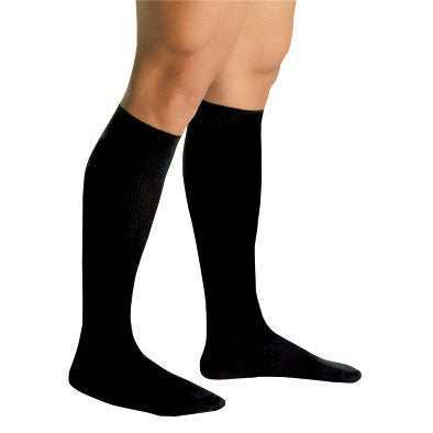Men's 20-30 mmHg Compression Socks for Edema & Varicose Veins - Black - Small
