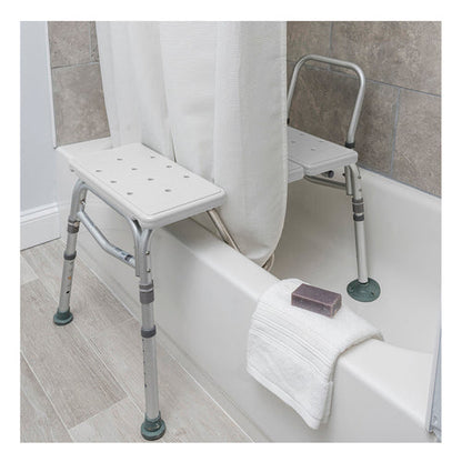 Splash Defense Transfer Bench with U-Shape Cutout, 400 lb Capacity