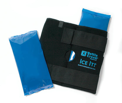 Ice It! ColdComfort Knee Ice Pack Wrap - Full Coverage Cold Therapy - 12 x 13