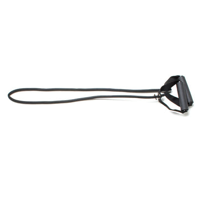 CanDo Black Extra Heavy Resistance Exercise Tubing with Handles, 48 Inch