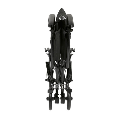 Lightweight Transport Wheelchair, 19-Inch Wide Seat, Black