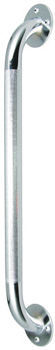 32-Inch Knurled Chrome Grab Bar - No-Slip Grip, ADA Compliant Bathroom Safety Rail