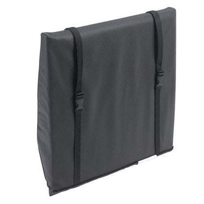 Wheelchair Back Cushion 16x17 with Lumbar Support, Waterproof Liner, and Anti-Sliding Base
