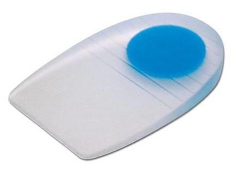 GelStep Small Heel Pad with Soft Spot - Uncovered Silicone Cushion for Shock Absorption