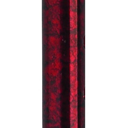Red Crackle Offset Cane with Gel Grip - Adjustable Aluminum Walking Cane