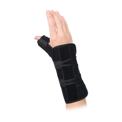 Universal Wrist Brace with Thumb Spica - Right Hand - Adjustable Support for Pain Relief