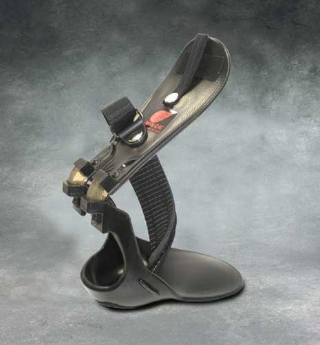 Step-Smart Drop Foot Brace - Left Foot, L/XL - Dorsiflexion Assist & Shock Absorption