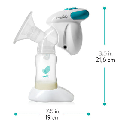 Evenflo Advanced Single Electric Breast Pump - Closed System, Multiple Flange Sizes