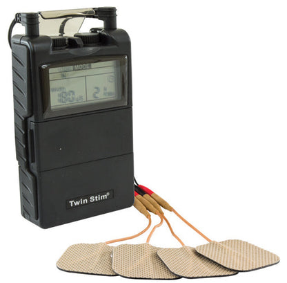 Twin Stim TENS EMS Unit - Muscle Stimulator for Pain Relief & Rehabilitation