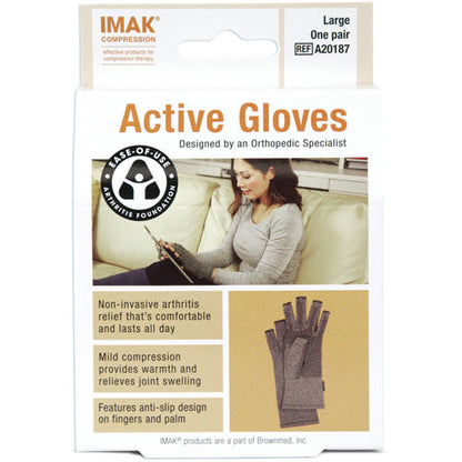 IMAK Active Arthritis Gloves - Medium, Pair - Hand Pain Relief & Grip Support
