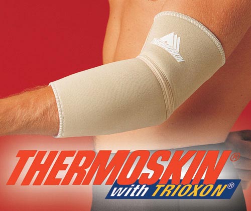 Thermoskin Elbow Support - Medium 10.5 - 11.75 Beige - Tennis & Golfer's Elbow Pain Relief