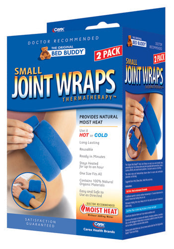 Hot & Cold Small Joint Wraps (14.5" L x 3" W), Reusable, Pk/2 for Arthritis, Sprains & Carpal Tunnel Relief