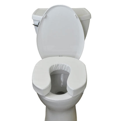 Blue Jay Elevated Toilet Seat Riser, 2 Inch Height, Foam Padded, Universal Fit for Standard & Elongated Toilets
