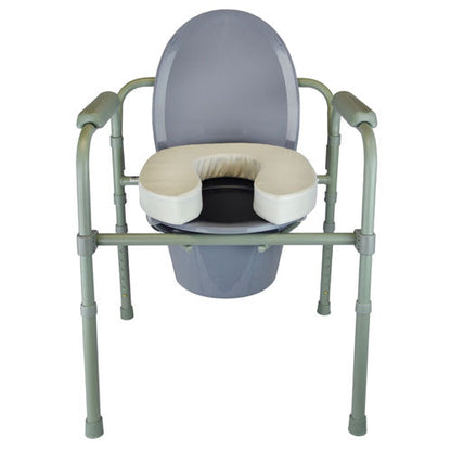 Blue Jay Elevated Toilet Seat Riser, 2 Inch Height, Foam Padded, Universal Fit for Standard & Elongated Toilets