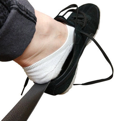 30" Metal Shoehorn - Long Handled Steel Shoe Horn for Seniors - Easy On Shoe Helper