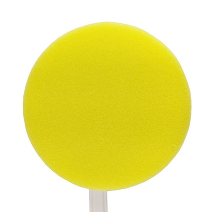 Long Handle Sponge for Bathing - Round Foam Applicator for Sensitive Skin