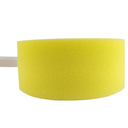 Long Handle Sponge for Bathing - Round Foam Applicator for Sensitive Skin