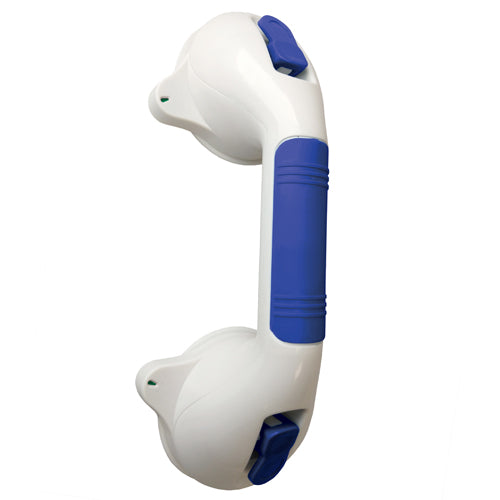 Suction Grab Bar 11.5" Long - Non-Adjustable, Tool-Free Bathroom Balance Assist
